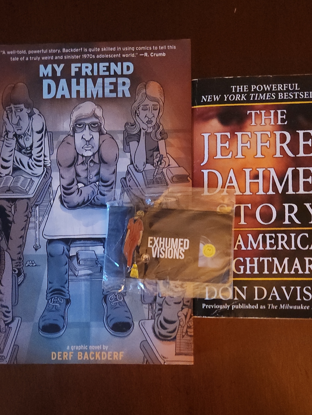 Jeffrey Dahmer Book and Pin Bundle